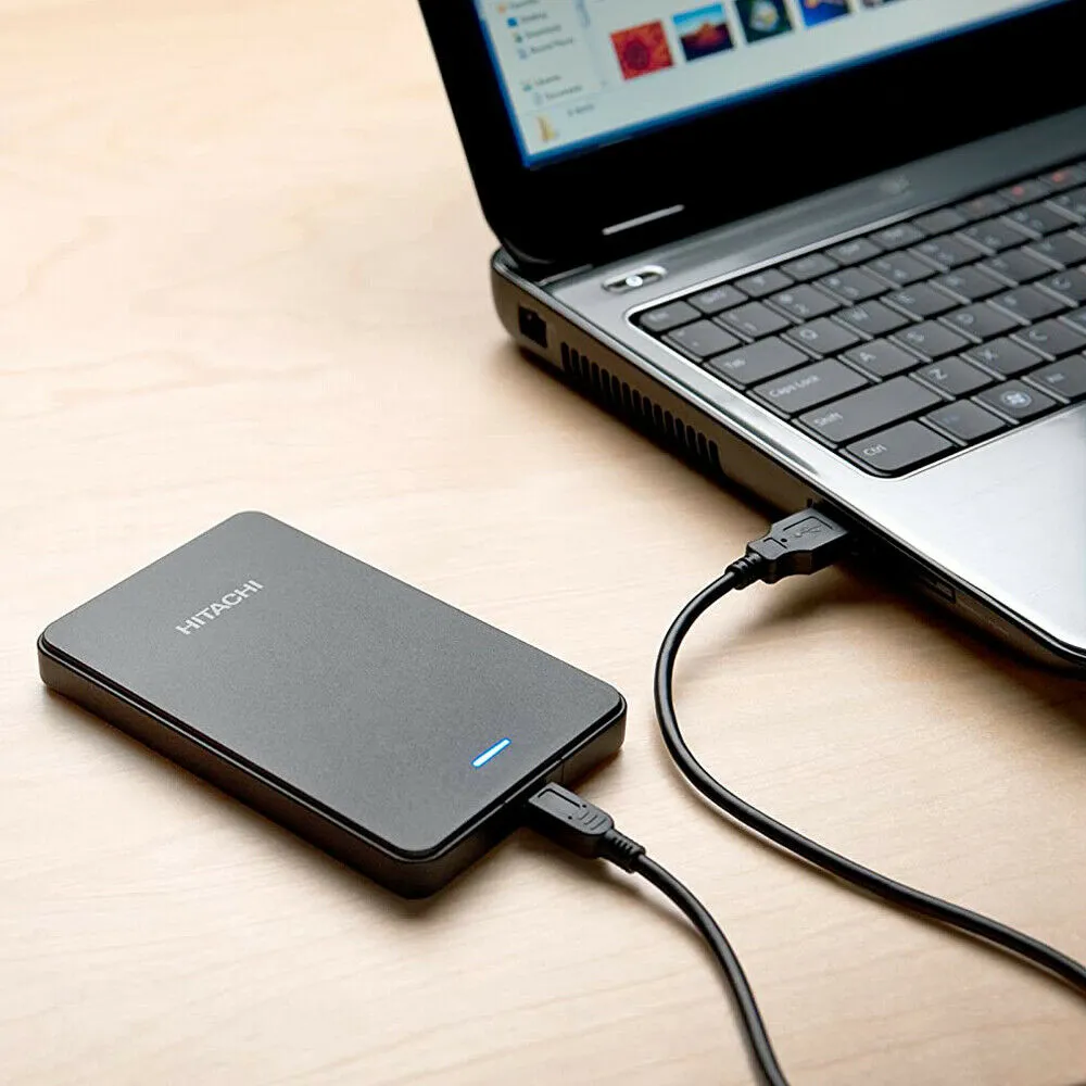 Hitachi Touro Mobile 2.5" 320GB External Hard Drive USB 2.0 HDD, HTOLMXEA3201ABB