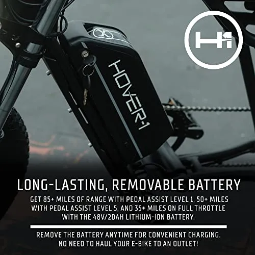 Hover-1 Altai Pro R750 Electric Bicycle with 28 mph Max Speed, 750W Motor, Average Range of 55 Miles, and Accessories