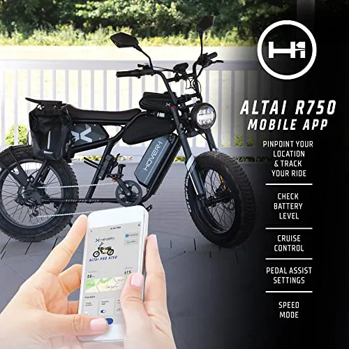 Hover-1 Altai Pro R750 Electric Bicycle with 28 mph Max Speed, 750W Motor, Average Range of 55 Miles, and Accessories