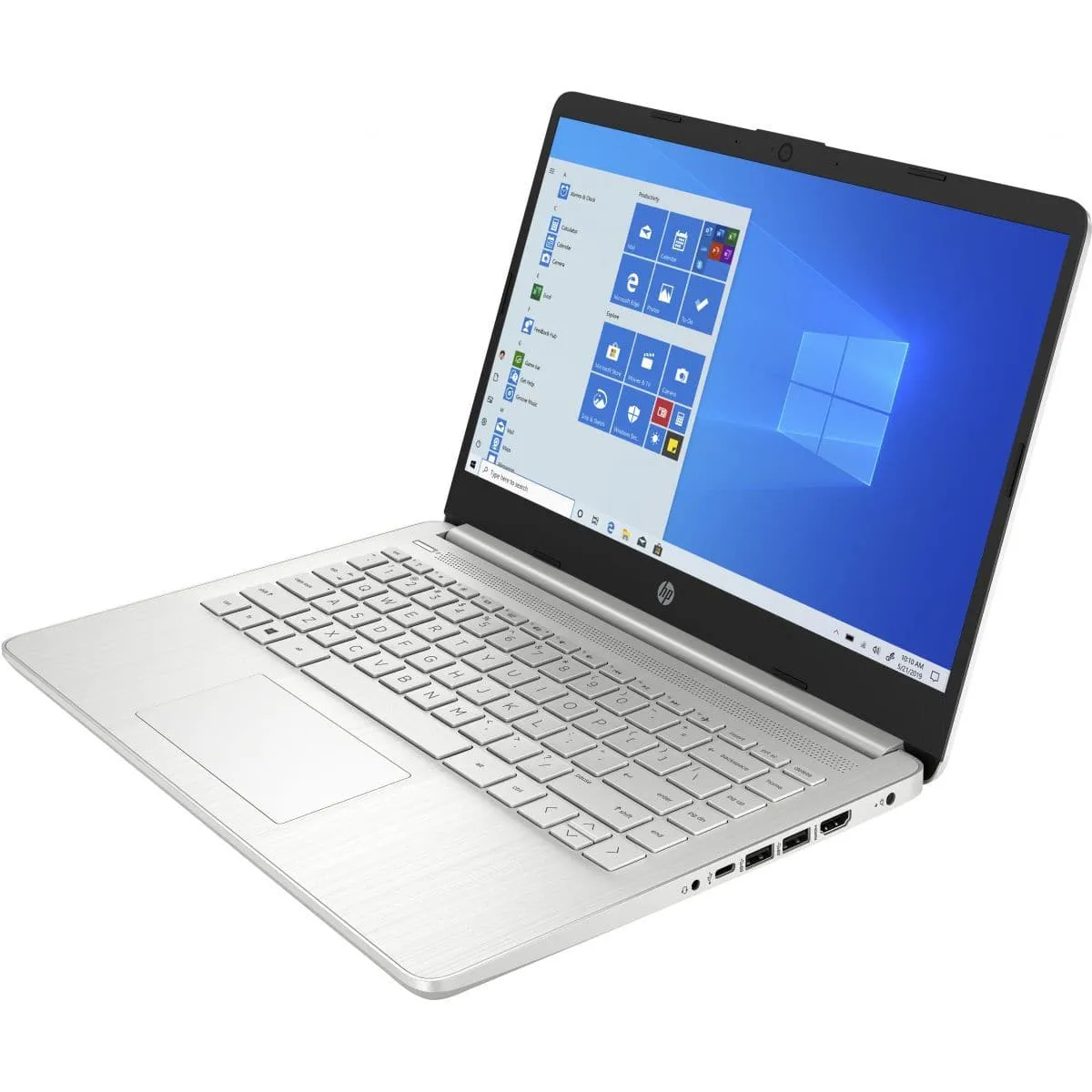HP Laptop 14s-fq0000na 4500U Notebook , 14" Full HD, AMD Ryzen™ 5, 8GB DDR4-SD RAM, 256GB SSDWindows 10 Home - Silver