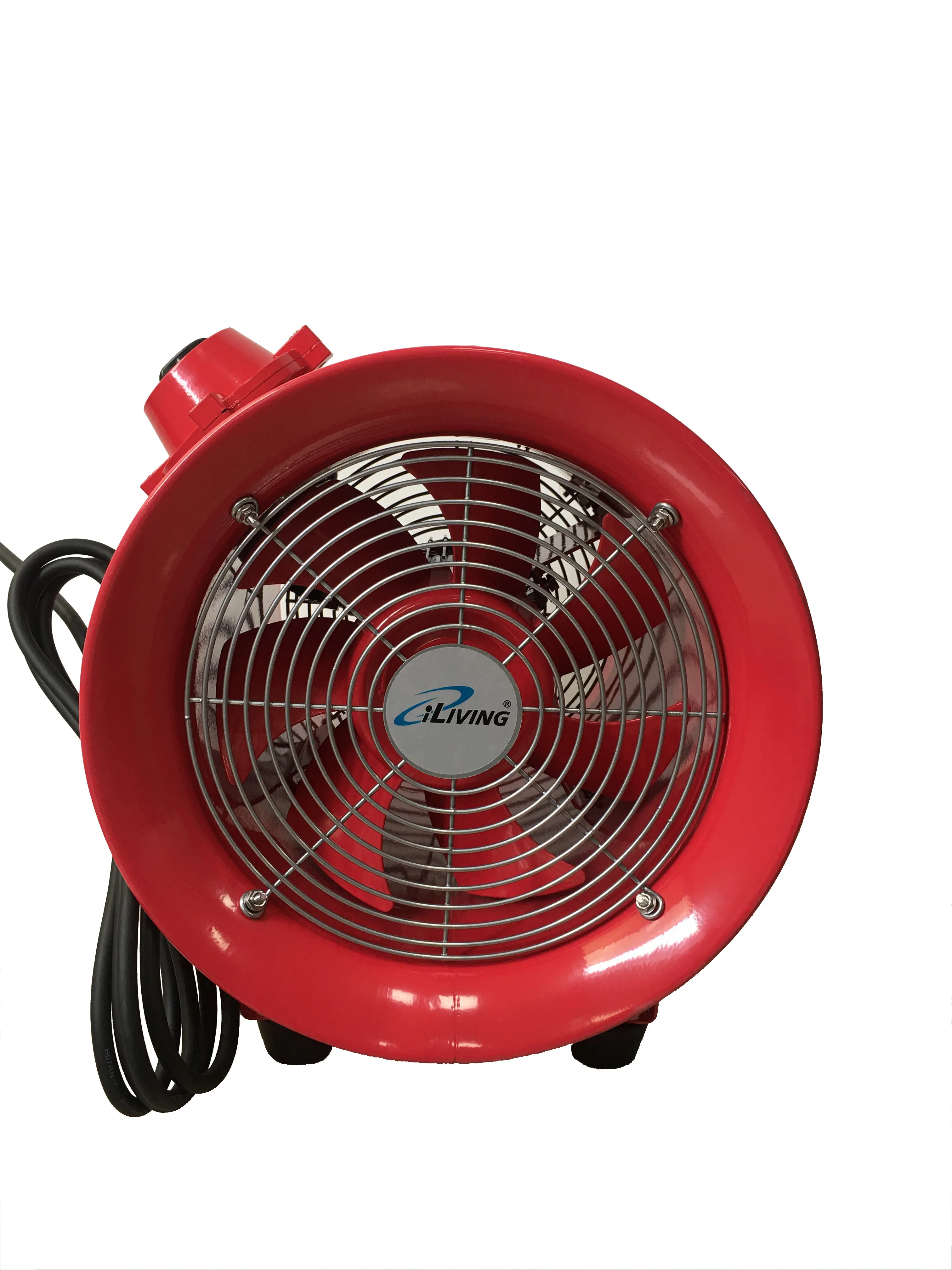 iLIVING - ILG8EF10EX Explosion Proof Utility High Velocity Blower, Fume Extractor, Portable Exhaust and Ventilator Fan, Air Ventilation with 1943 CFM, 3300 RPM (10 Inch)