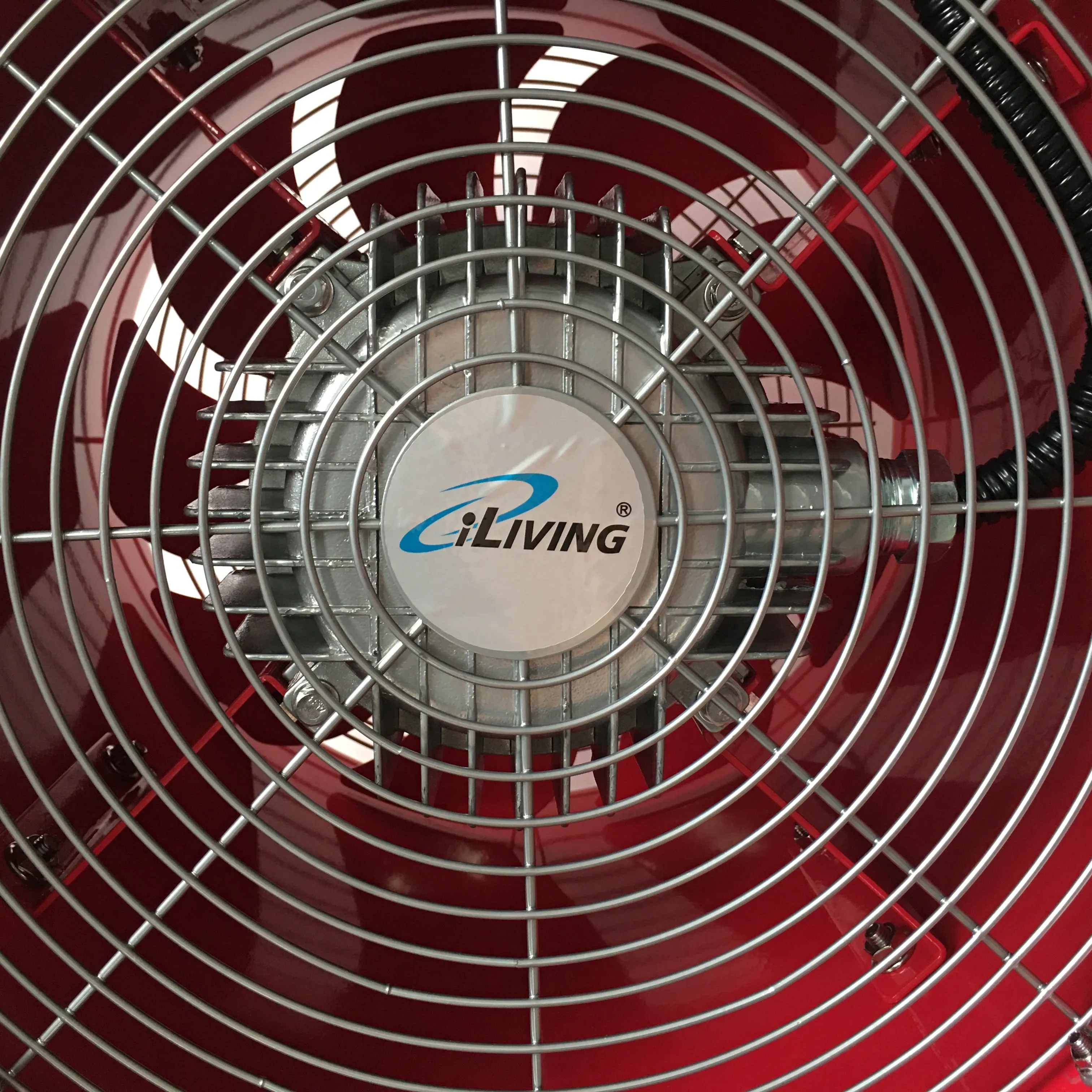 iLIVING - ILG8EF16EX Explosion Proof Utility High Velocity Blower, Fume Extractor, Portable Exhaust and Ventilator Fan, Air Ventilation with 4240 CFM, 3300 RPM (16 Inch)