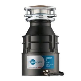 InSinkErator Badger 1 Standard Series 1/3 HP Garbage Disposal with Power Cord