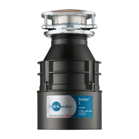 InSinkErator Badger 1 Standard Series 1/3 HP Garbage Disposal without Power Cord