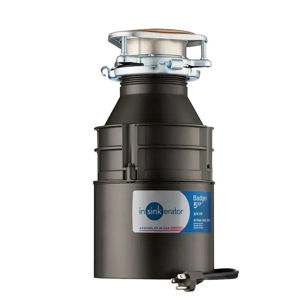 InSinkErator Badger 5XP Power Series 3/4 HP Garbage Disposal with Power Cord