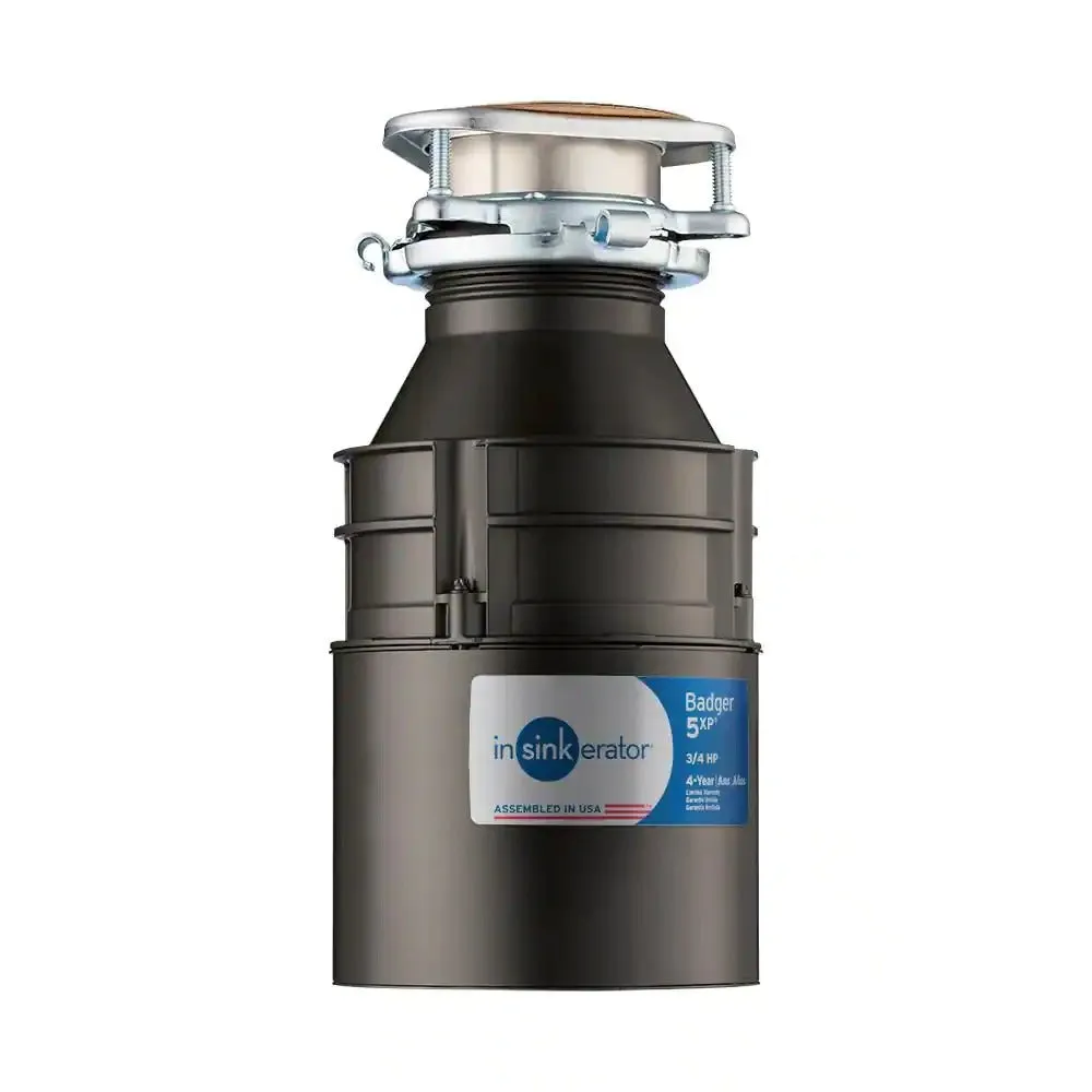 InSinkErator Badger 5XP Power Series 3/4 HP Garbage Disposal without Power Cord