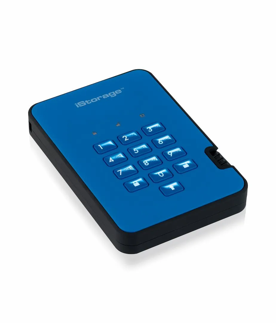 iStorage diskAshur² HDD - PIN-Authenticated Hardware Encrypted Portable Hard Drive