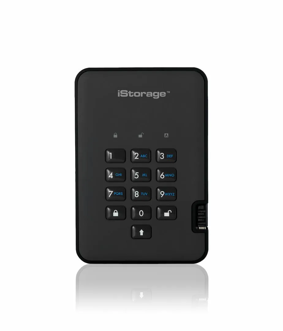 iStorage diskAshur² HDD - PIN-Authenticated Hardware Encrypted Portable Hard Drive