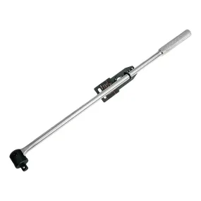 KTI 1/2" Drive Chrome Breaker Bar, 24" Flex, Knurl Grip