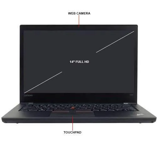 Lenovo ThinkPad T470 Ultrabook 14'' FHD (1080p) | Intel Core i7-7500U 2.70Ghz, Boost 3.5GHz (7th Gen), 16GB DDR4 RAM, 512GB NVMe M.2 SSD (PCIe), HDMI, Thunderbolt, Windows 10 Pro | Grade A (Certified Refurbished), 1 Year Warranty