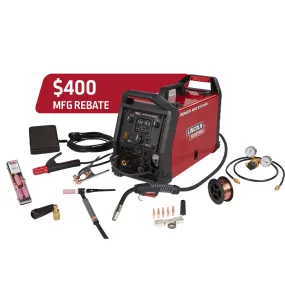 Lincoln POWER MIG 215 MPi Multi-Process Welder TIG One Pak K4878-1