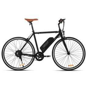Matte Black eBike 36V 250W, LED Light, V-Brake, Hybrid Tyres - Valk
