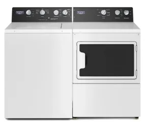 Maytag® Commercial White washer and dryerset  with 5 Year warranty MVWP586GW_MEDP586KW
