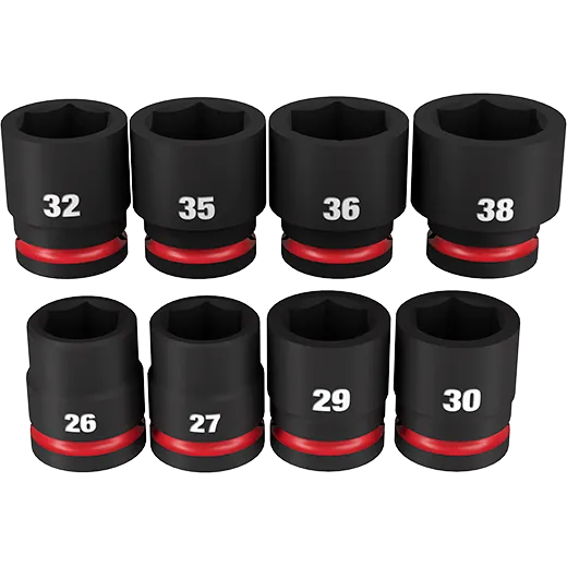 Milwaukee 49-66-7019 SHOCKWAVE Impact Duty™ 3/4" Drive Metric Standard 6 Point Socket Set 8pc