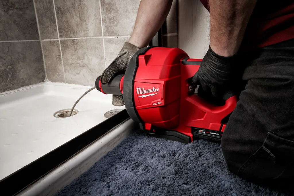Milwaukee M18 Fuel Drain Snake with Cable-Drive Kit-A