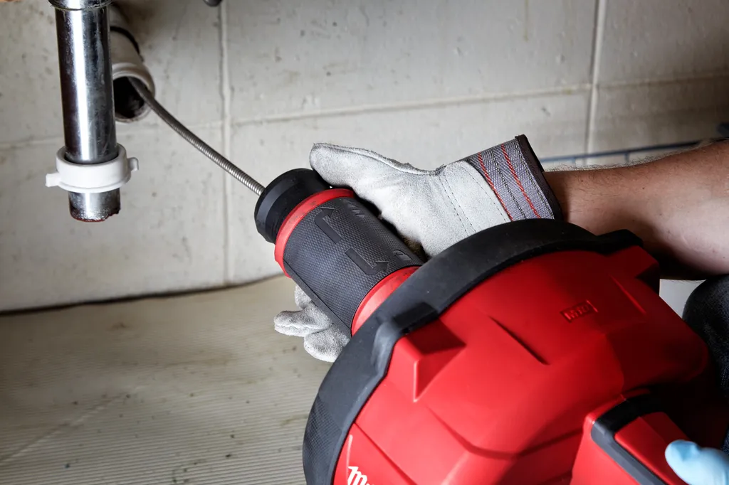 Milwaukee M18 Fuel Drain Snake with Cable-Drive Kit-A