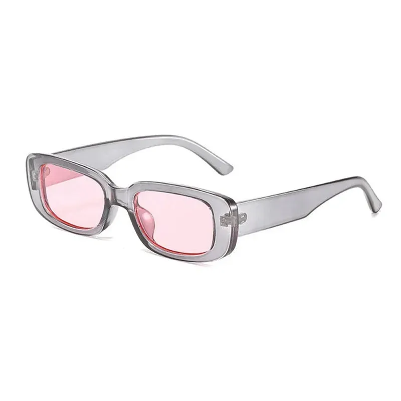 New Small White Frame Oval Sun Glasses Trend Sunglasses Unisex Punk Street Trend Cool Eyeglass Shades Glasses Frame UV400