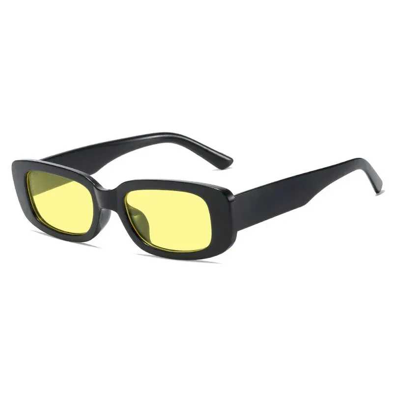 New Small White Frame Oval Sun Glasses Trend Sunglasses Unisex Punk Street Trend Cool Eyeglass Shades Glasses Frame UV400
