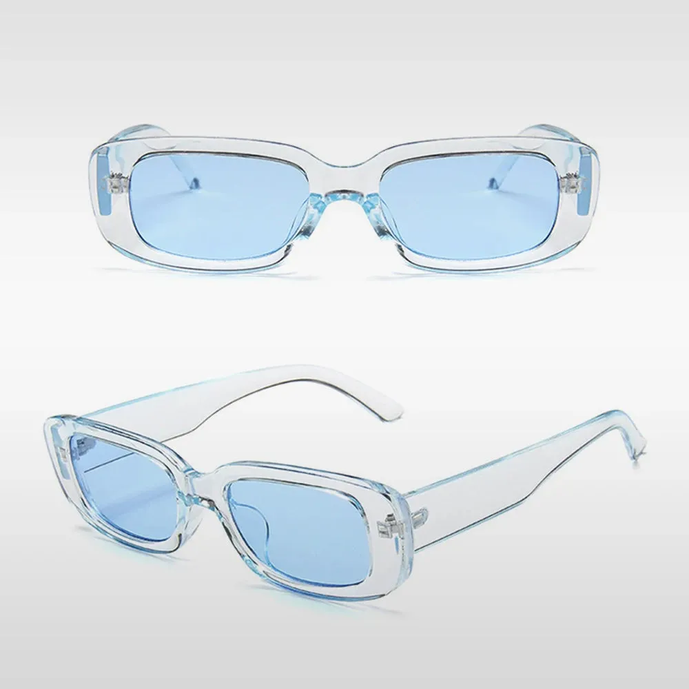 New Small White Frame Oval Sun Glasses Trend Sunglasses Unisex Punk Street Trend Cool Eyeglass Shades Glasses Frame UV400