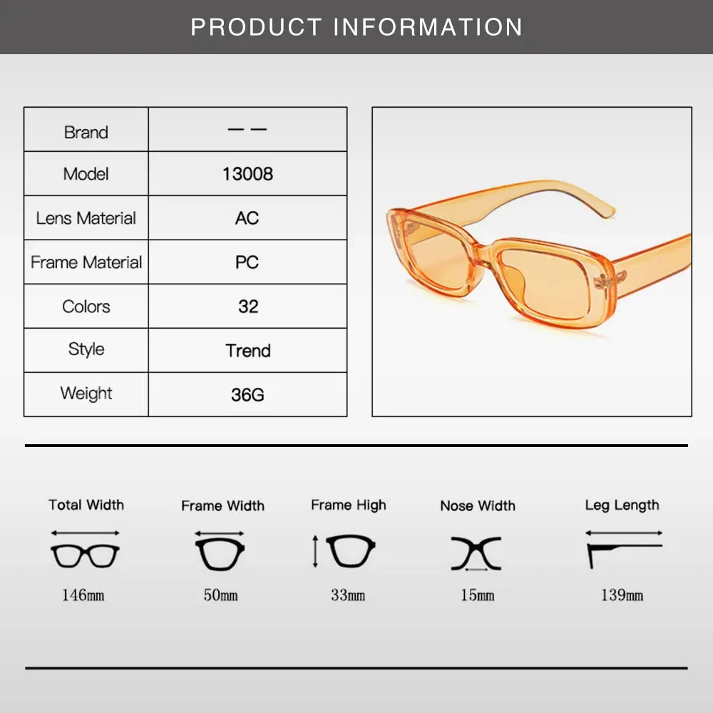New Small White Frame Oval Sun Glasses Trend Sunglasses Unisex Punk Street Trend Cool Eyeglass Shades Glasses Frame UV400