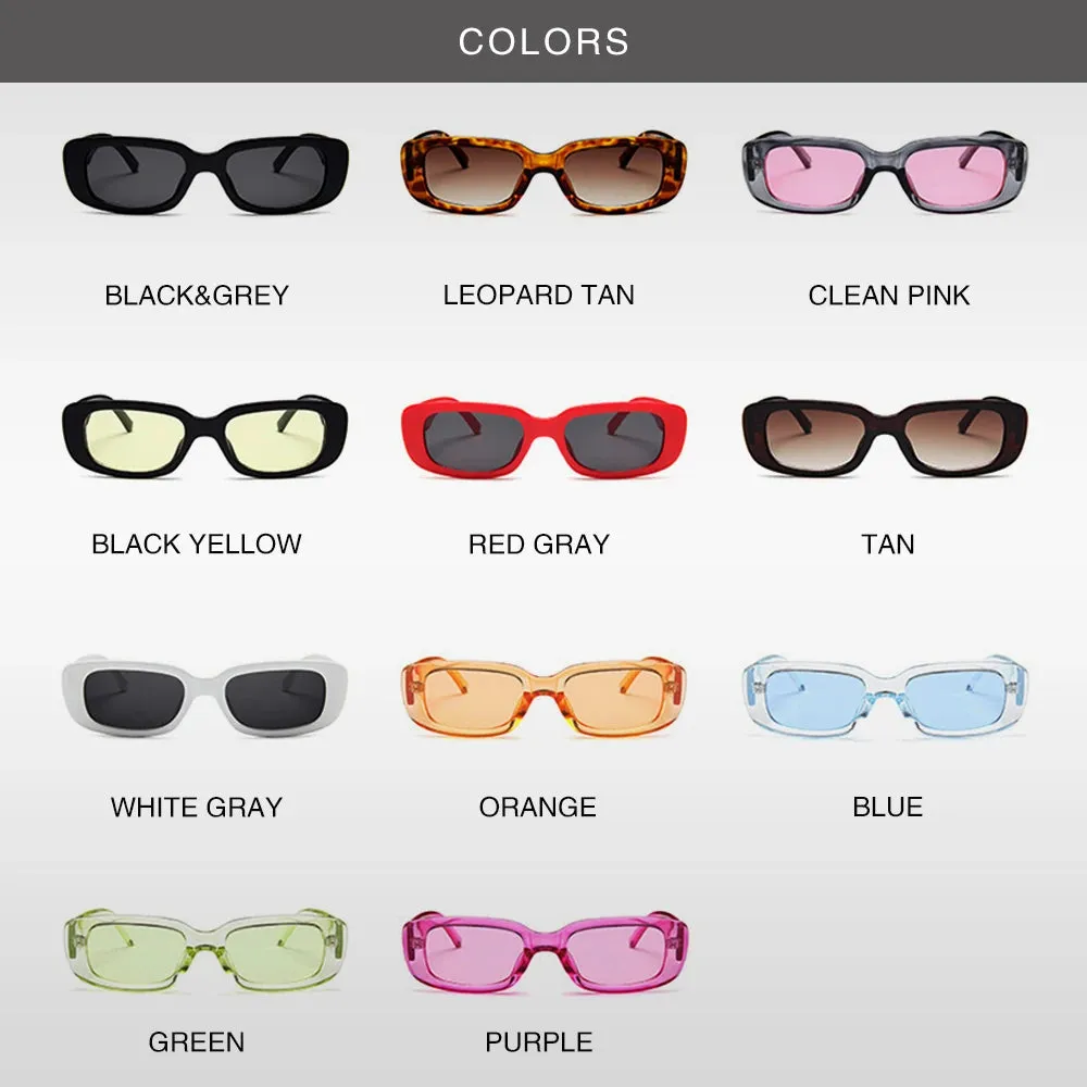 New Small White Frame Oval Sun Glasses Trend Sunglasses Unisex Punk Street Trend Cool Eyeglass Shades Glasses Frame UV400