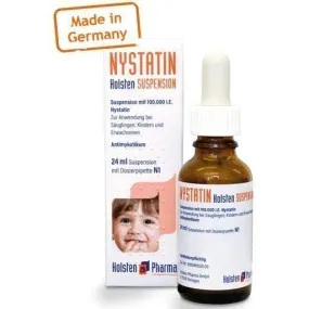 NYSTATIN oral suspension Holsten 24 ml esophagus (gullet)
