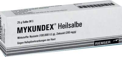 Nystatin, zinc oxide, intertrigo, interdigital mycoses, diaper dermatitis MYKUNDEX