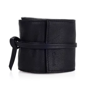 Oberwerth Donau Leather Lens Wrap, Black, Extra Large