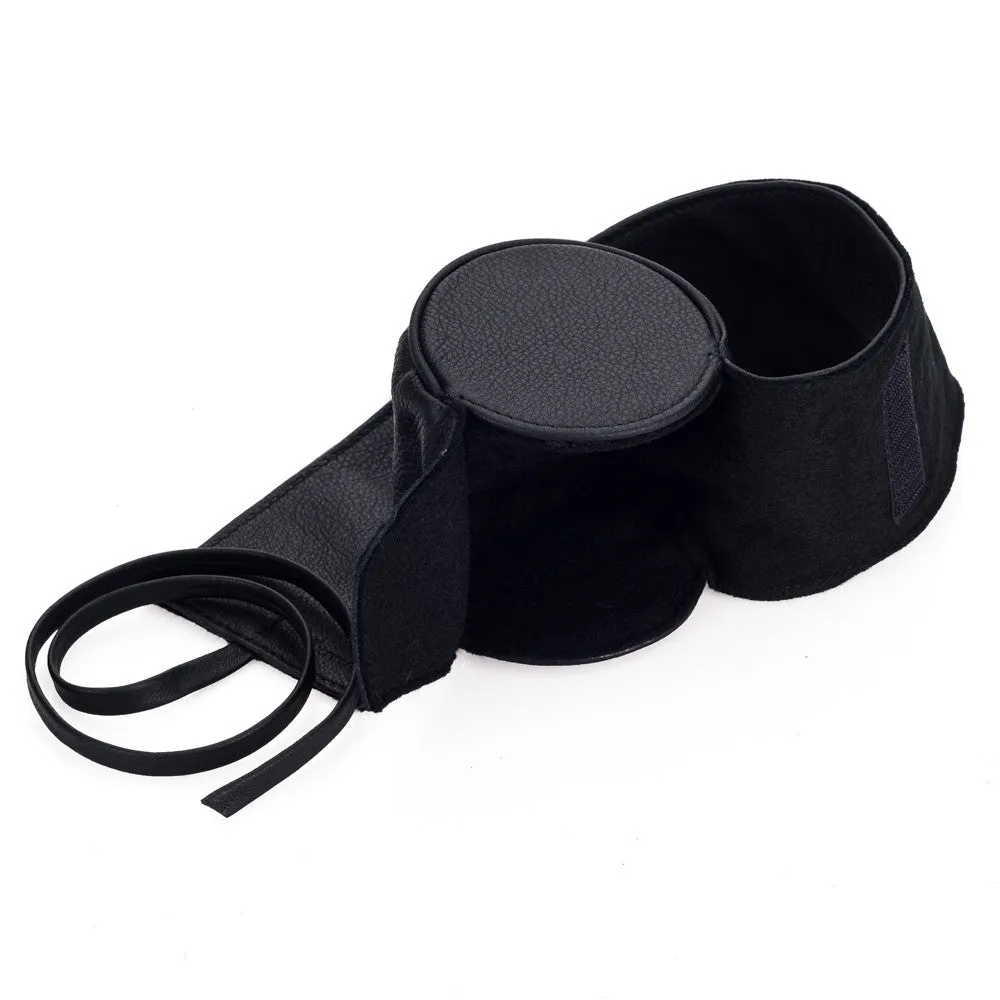 Oberwerth Donau Leather Lens Wrap, Black, Extra Large