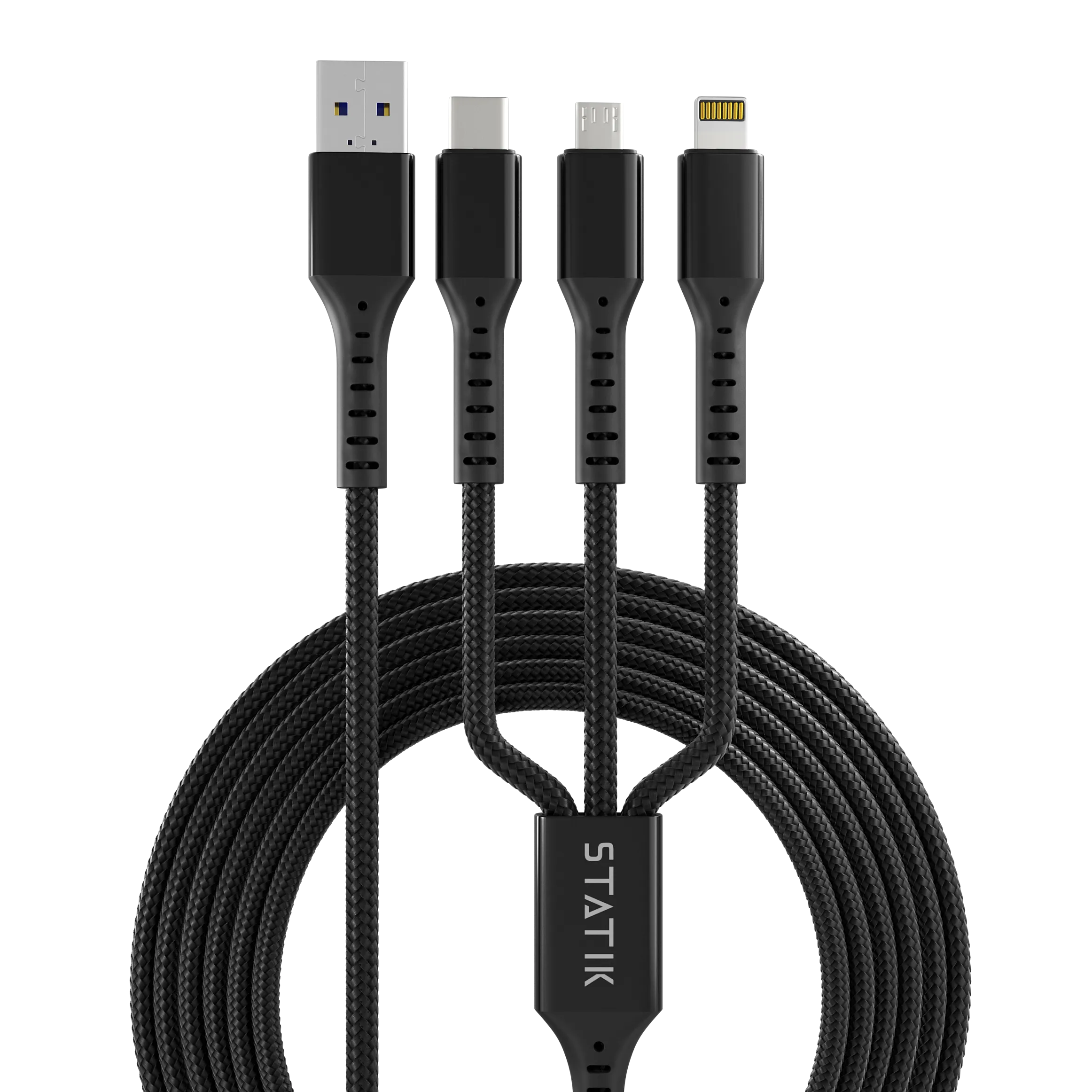 Omnicable | 3-in-1 Cable | USB-C, Lightning, Micro-USB