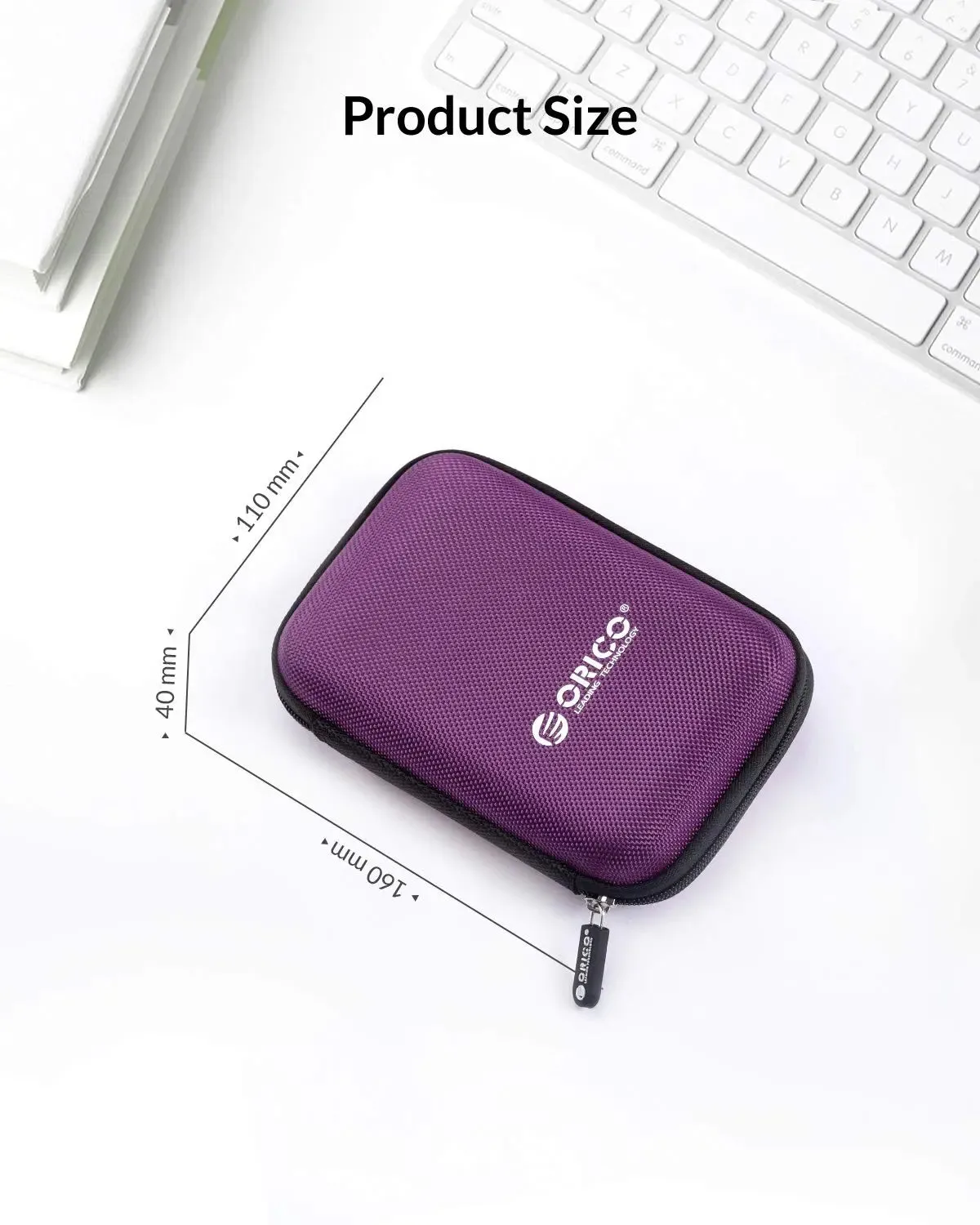 ORICO-PHD-25-PU-BP 2.5" Nylon External Drive Storage Caring Bag For WD My Passport Element, Seagate, Toshiba, Samsung