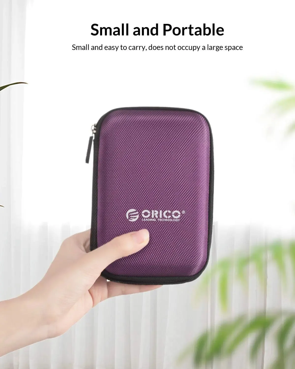 ORICO-PHD-25-PU-BP 2.5" Nylon External Drive Storage Caring Bag For WD My Passport Element, Seagate, Toshiba, Samsung