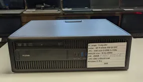 PC Desktop HP ProDesk 400 G3 SFF i5-6500 3,2Ghz 16Go DDR4 SSD 256Go HDD 500Go