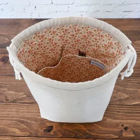 Petite Rose Drawstring Project Bag