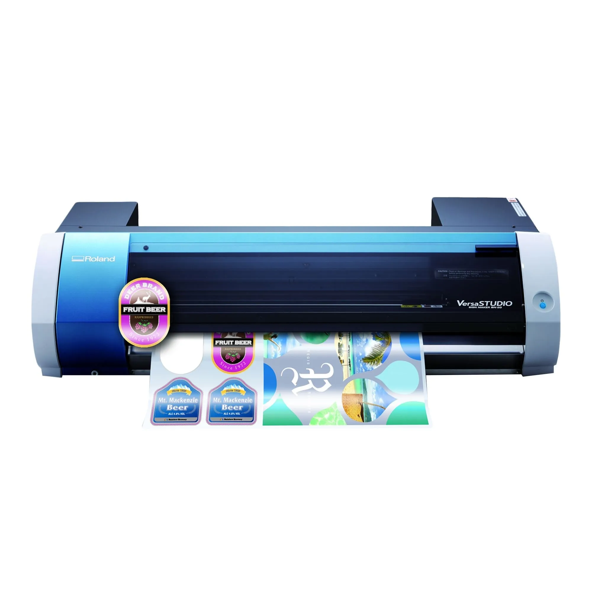 Roland BN-20A Desktop 20" Eco-Solvent Printer & Cutter w/ CMYK Inks & CorelDRAW