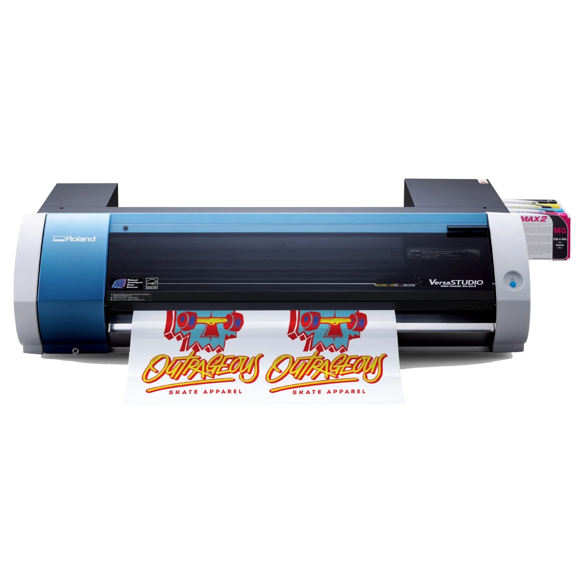 Roland BN-20A Desktop 20" Eco-Solvent Printer & Cutter w/ CMYK Inks & CorelDRAW