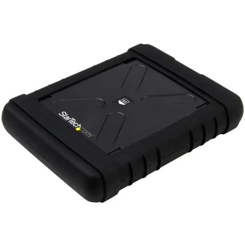 Rugged Hard Drive Enclosure - USB 3.0 to 2.5in SATA 6Gbps HDD or SSD - UASP - Military MIL-STD-810G Rated - IP54 rated water and dust resistance - Tool-less design for easy use