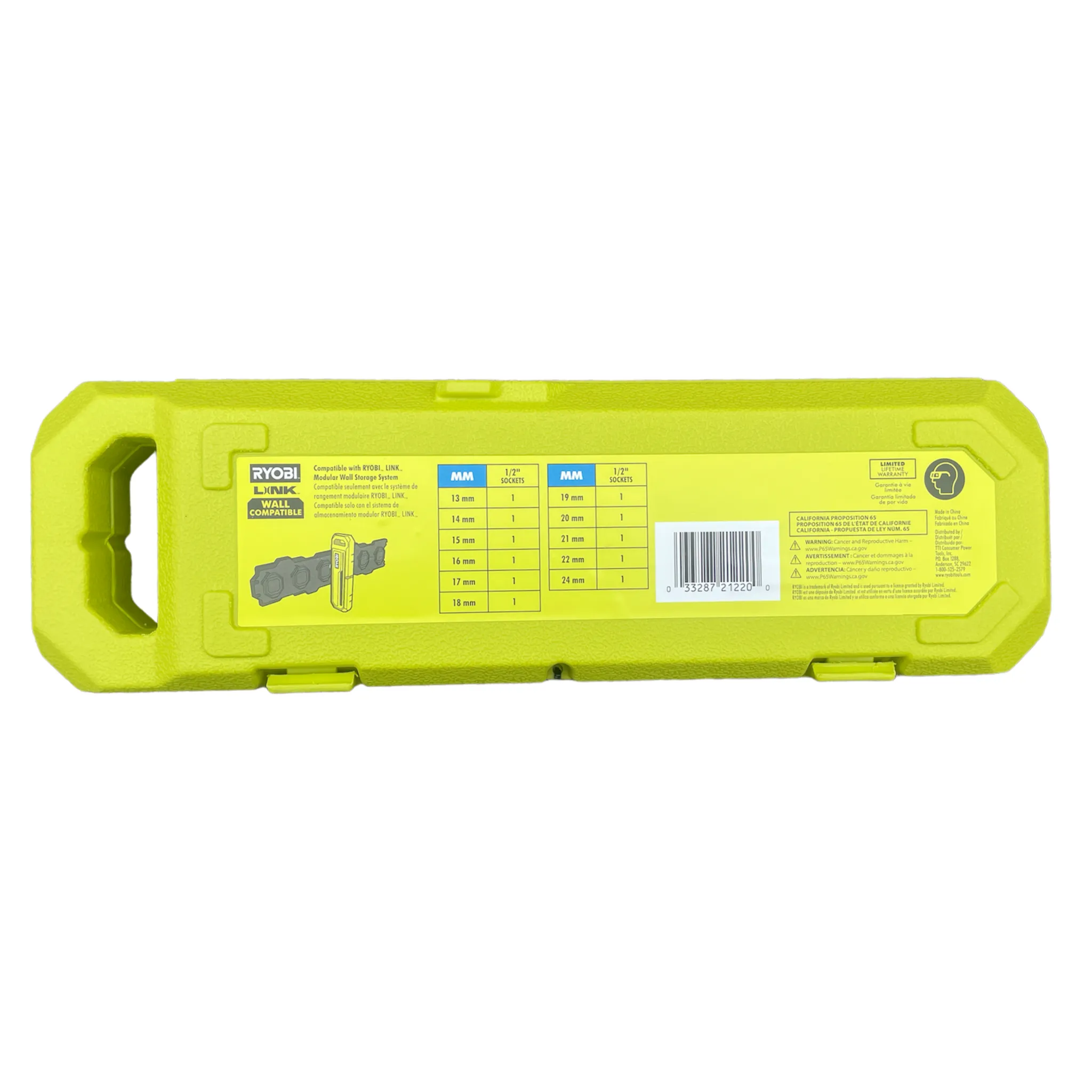 RYOBI 1/2" Drive Metric Deep Impact Socket Set (11-Piece)