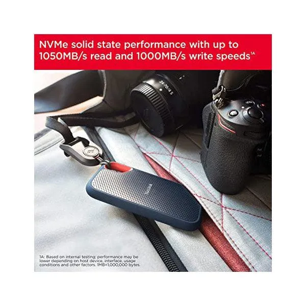 SanDisk 2TB Extreme Portable SSD 1050mb/s Speed USB 3.2-XZQ1