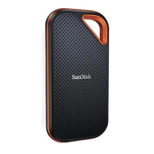 SanDisk 2TB Extreme PRO Portable SSD - Up to 2000MB/s - USB-C, USB 3.2 Gen 2x2 - External Solid State Drive - SDSSDE81-2T00-G25