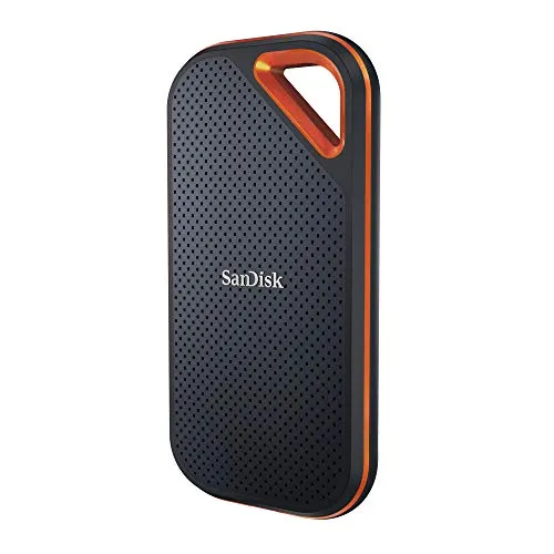 SanDisk 2TB Extreme PRO Portable SSD - Up to 2000MB/s - USB-C, USB 3.2 Gen 2x2 - External Solid State Drive - SDSSDE81-2T00-G25