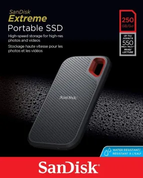 SanDisk SSD Extreme Portable E60 250GB up to 550MB/s Read