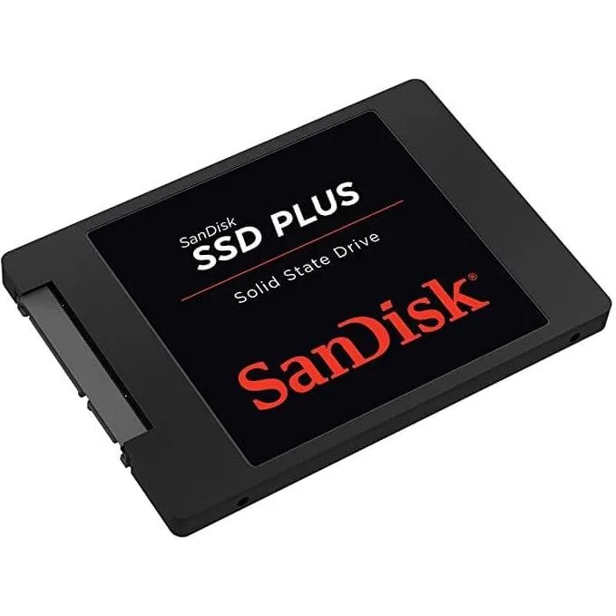 SanDisk SSD PLUS 480GB SATA III 2.5" Internal Solid State Drive, SDSSDA-480G-G26, Black