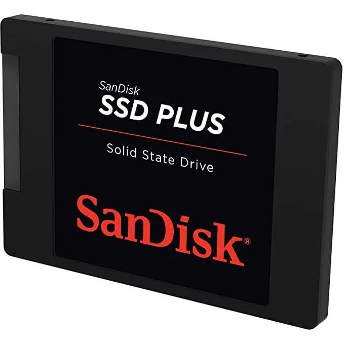 SanDisk SSD PLUS 480GB SATA III 2.5" Internal Solid State Drive, SDSSDA-480G-G26, Black