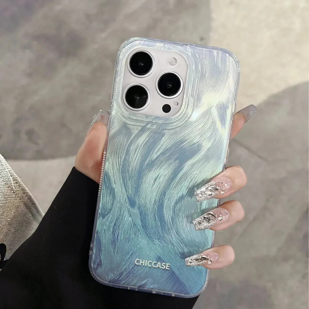Uakiss Fashion Glitter Starry Gradient Phone Case For iPhone 15 16 Pro Max 16E 14 13 11 12Pro Max 7 8Plus SE2 X XS XR Shockproof Cover