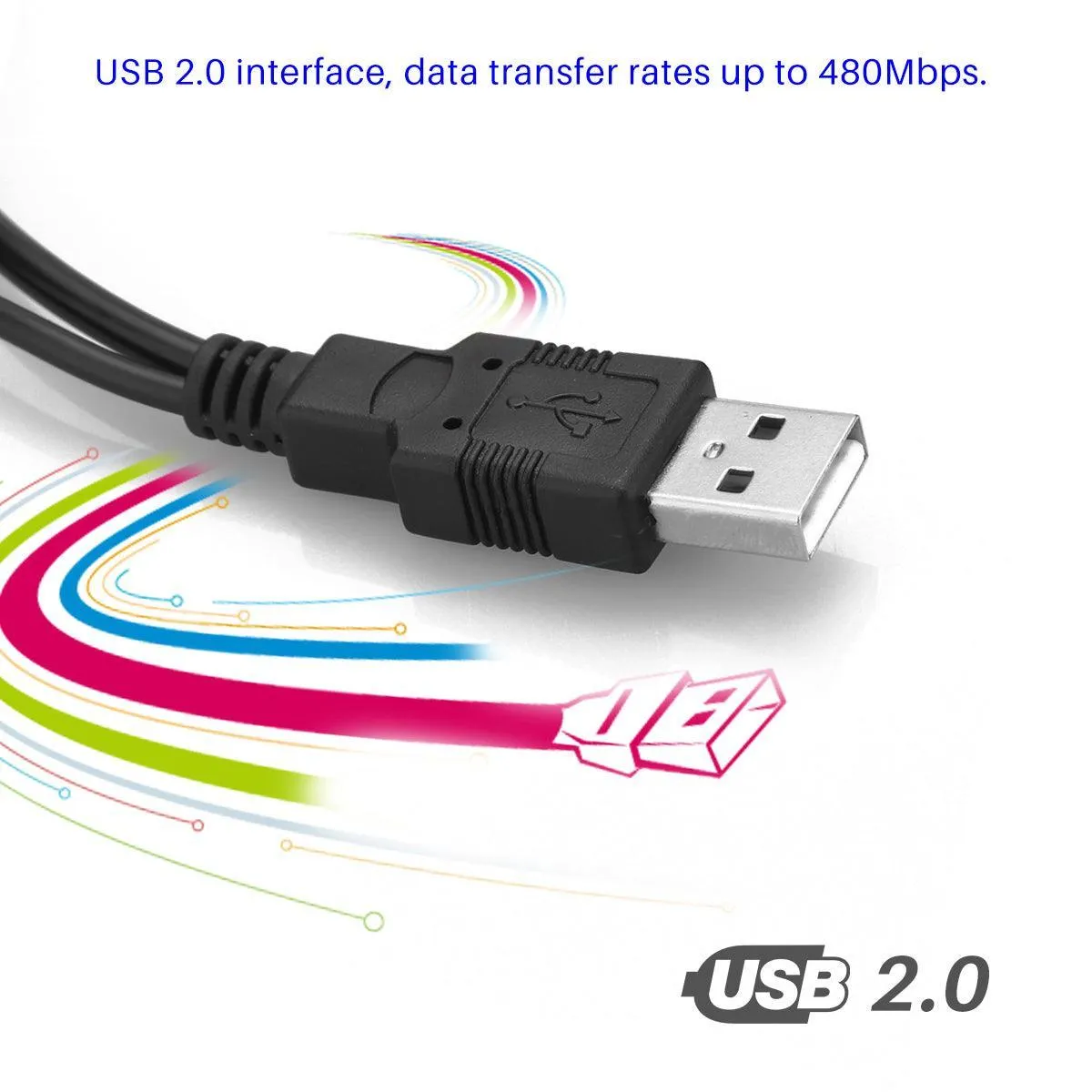 USB 3.0 SATA 15   7 Pin to USB 2.0 Adapter Cable