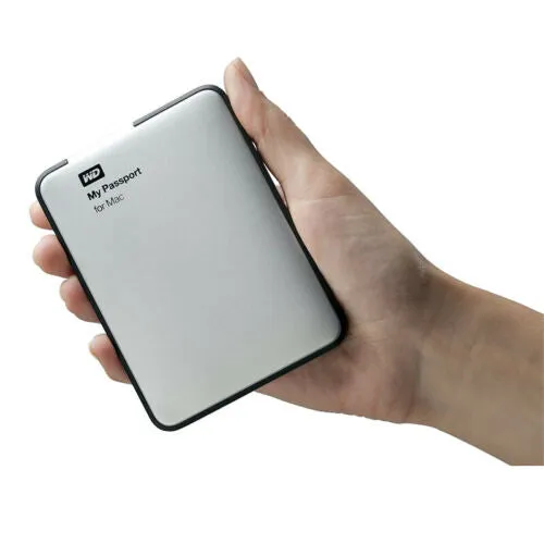 WD My Passport for Mac 500GB Portable External Hard Drive USB 3.0, WDBLUZ5000ASL