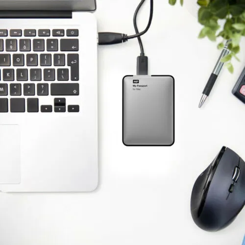 WD My Passport for Mac 500GB Portable External Hard Drive USB 3.0, WDBLUZ5000ASL